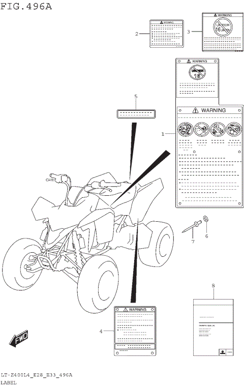 LABEL (LT-Z400L4 E28)