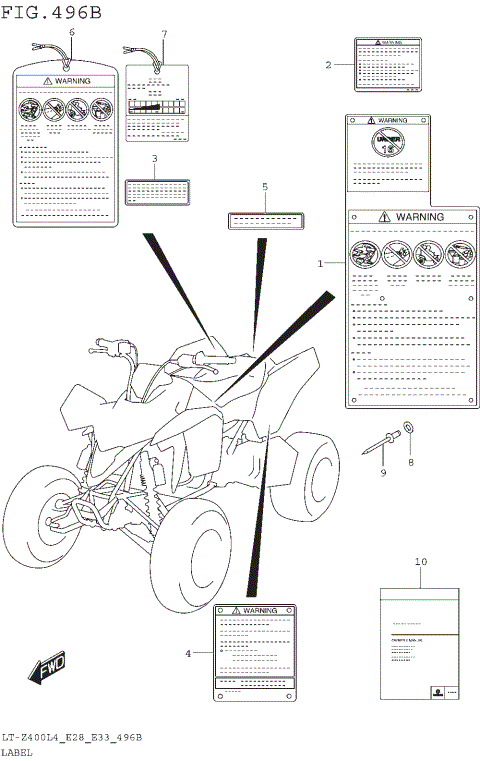 LABEL (LT-Z400L4 E33)