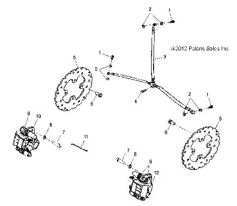 BRAKES, FRONT - A19YAP20N4 (49ATVBRAKEFRT13PHX)