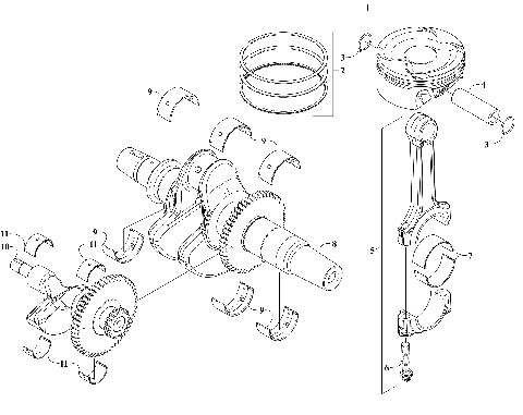 CRANKSHAFT BALANCER ASSEMBLIES [304060]