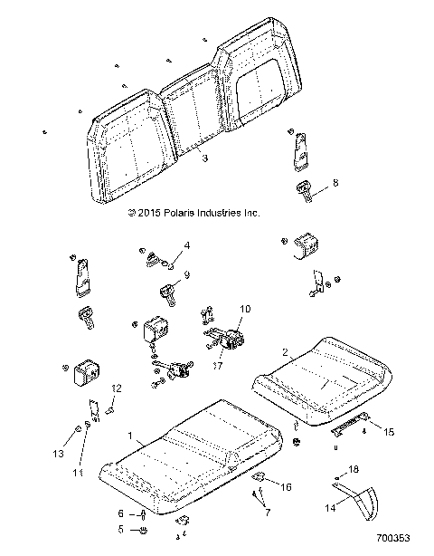 BODY, SEAT - R16RTAD1A1/E1 (700353)