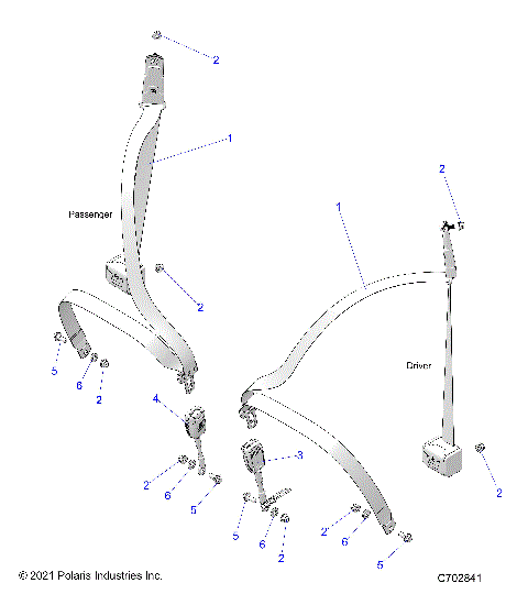BODY, SEAT BELT MOUNTING, FRONT