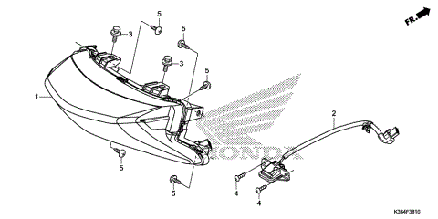 REAR COMBINATION LIGHT   @LICENSE LIGHT