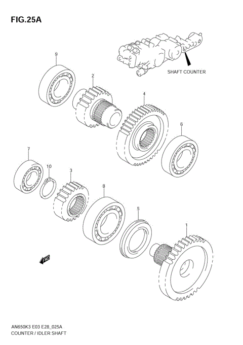 SHAFT COUNTER/IDLER (MODEL K5)