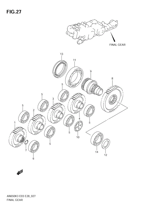 FINAL GEAR (MODEL K3/K4)