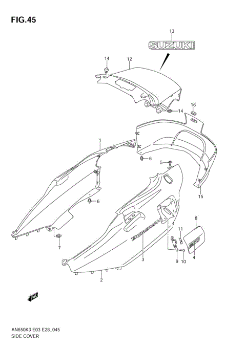 SIDE COVER (MODEL K3/K4)