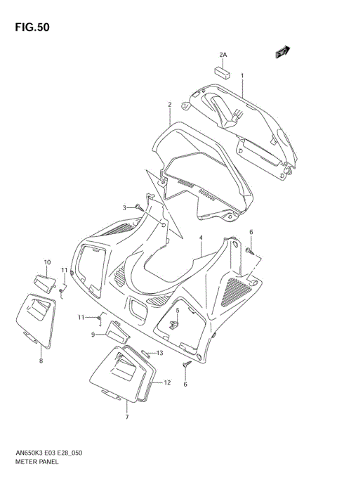 METER PANEL (MODEL K3/K4)