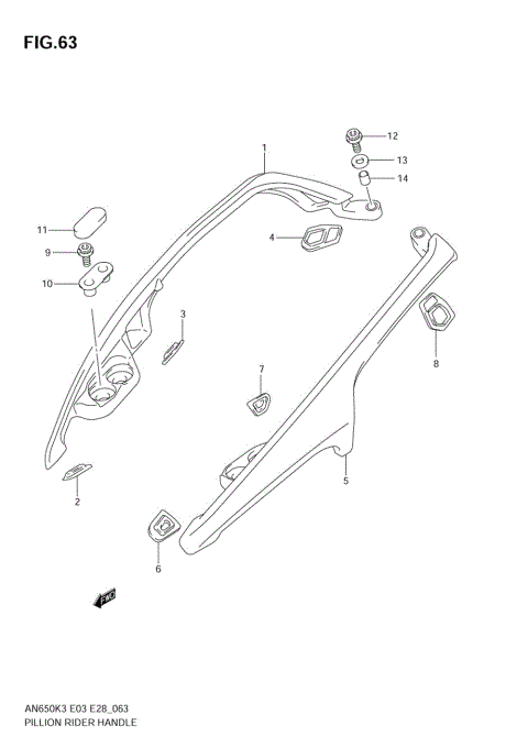 PILLION RIDER HANDLE