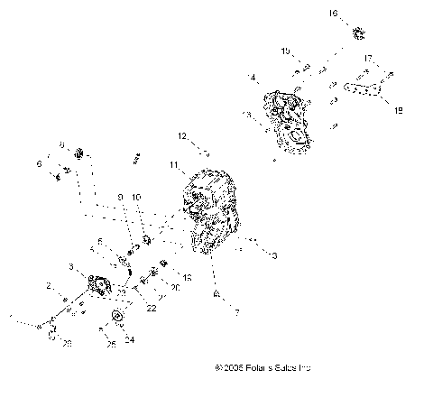 DRIVE TRAIN, MAIN GEARCASE - R08WH68AG/AH/AK/AR (49RGRTRANS07500EFI)