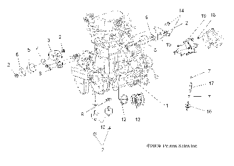 ENGINE, MOUNTING - A10CL76AA (49ATVENGINEMTG106X6)