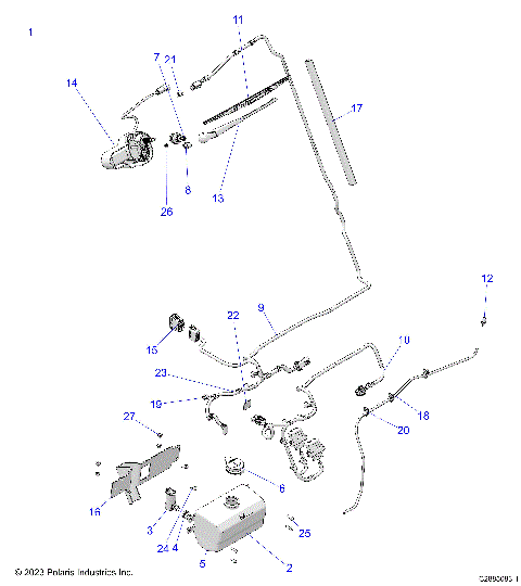 BODY, WINDSHIELD WIPER - R26MAU57CP/EP (C2885083-1)