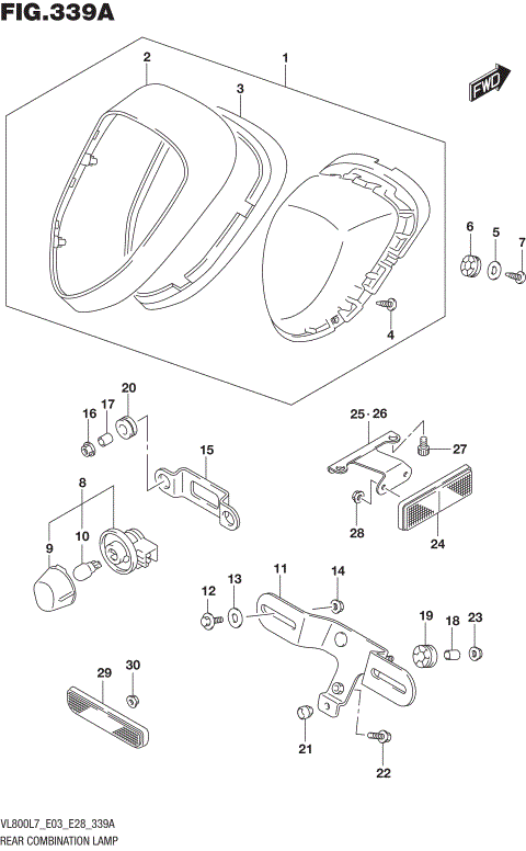 REAR COMBINATION LAMP (VL800L7 E03)
