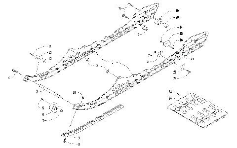 SLIDE RAIL AND TRACK ASSEMBLY [103739]