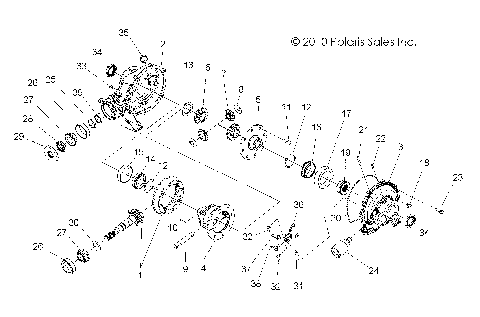 DRIVE TRAIN, REAR GEARCASE - R14WH9EMD (49RGRGEARCASERR11900D)