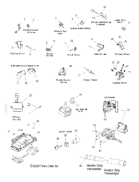 ELECTRICAL, SENSORS, SWITCHES and COMPONENTS - S09PT7ES/EE/FS (49SNOWELECT09FSTRG)