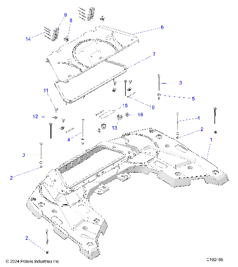 BODY, REAR RACK - A26SJR57AG (C102456)