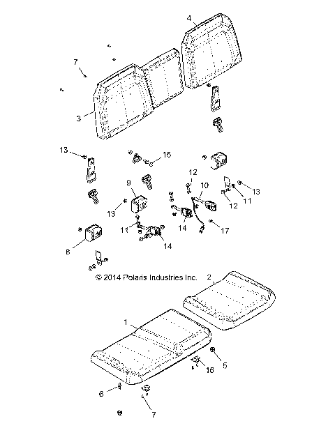 BODY, SEAT - R16RTE57BP/SP (49RGRSEAT15900XP)