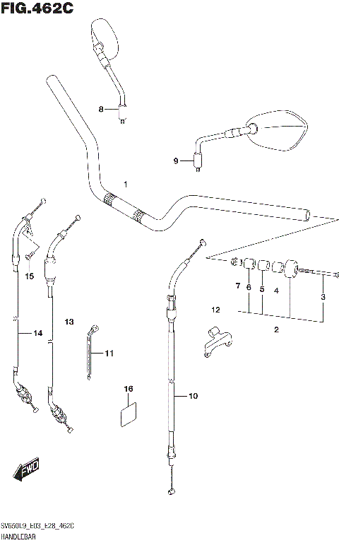 HANDLEBAR (SV650AL9 E28)