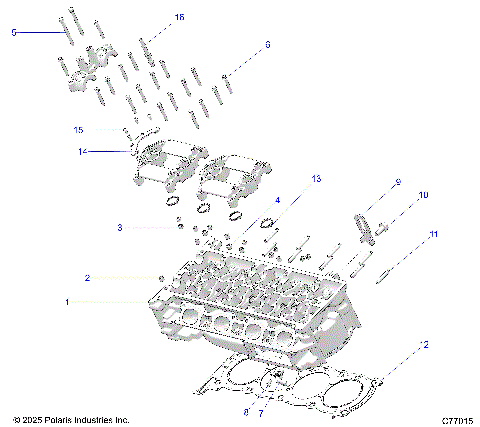 ENGINE, CYLINDER HEAD - Z25RRL2KAL (C77015)