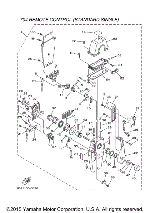 CONTROL BINNACLE STANDARD SINGLE