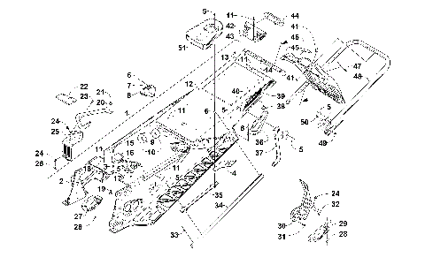 TUNNEL, REAR BUMPER, AND SNOWFLAP ASSEMBLY [102127]