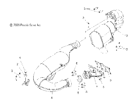ENGINE, EXHAUST - S10PR8ESA/ESL (49SNOWEXHAUST10800RMK)