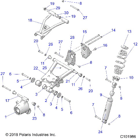 SUSPENSION, MID - A20S6E57F1/FL [C101986]