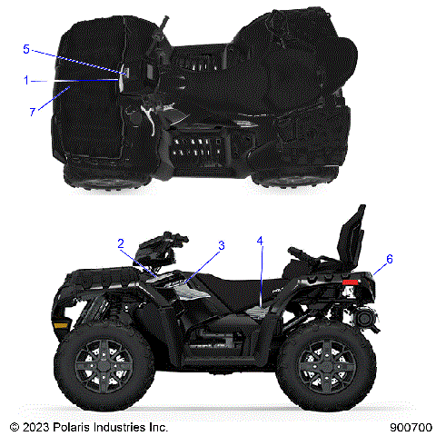 BODY, DECALS GRAPHIC - A24SYE85AL (900700-01)