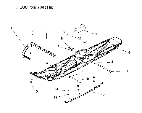 STEERING, SKI ASM. - S12SU4BEL (49SNOWSKIASM08WIDE)