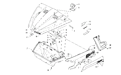 HOOD/FRONT STORAGE AND SIDE PANEL ASSEMBLY [301526]