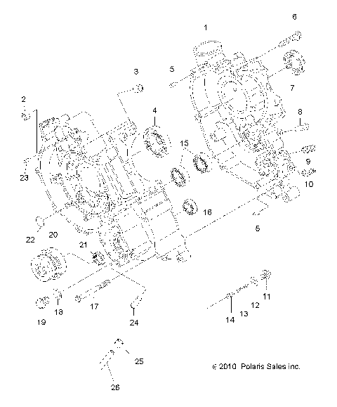 ENGINE, CRANKCASE - A11DH50AX/AZ (49ATVCRANKCASE11SP500)
