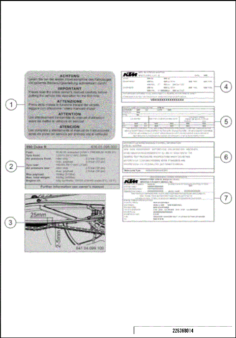 TECHNIC INFORMATION STICKER