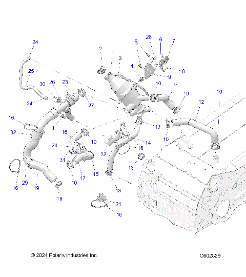ENGINE, COOLING SYSTEM - S25TFG9BS/9BSB/9BE (C602829)