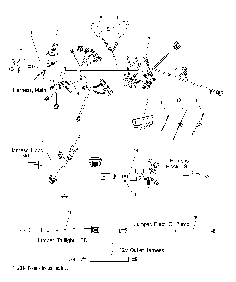 ELECTRICAL, WIRE HARNESS - S16DA6PEL/PSL (600323)
