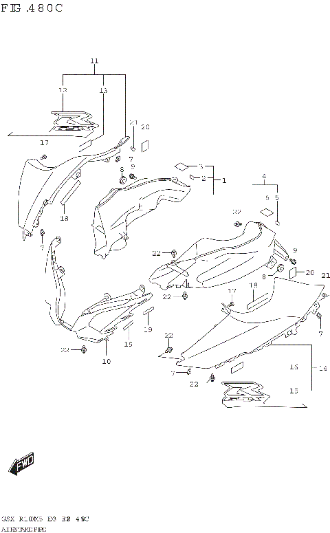 AIR INTAKE PIPE (GSX-R1000RZA)