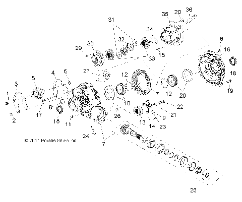 DRIVE TRAIN, GEARCASE, DIFFERENTIAL, INTERNAL COMPONENTS - Z14VE76FX/FI (49RGRGEARCASERR12RZRI)