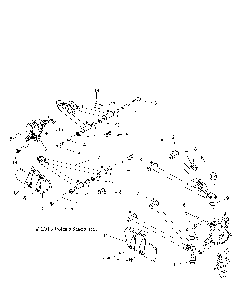 SUSPENSION, FRONT CONTROL ARMS - R14TH90FX (49RGRSUSPFRT14900D)