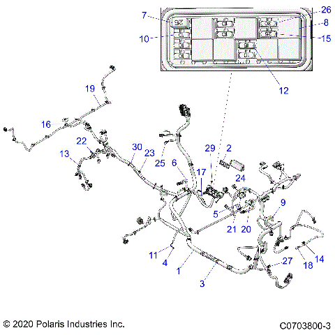 ELECTRICAL, WIRE HARNESS - G21GXJ99AJ/AZ/BJ/BZ (C0703800-3)