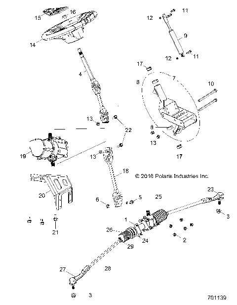 STEERING, POWER STEERING ASM. - Z19VBE99AM/BM/LM (701139)