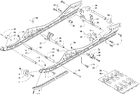 SLIDE RAIL AND TRACK ASSEMBLY [110642]