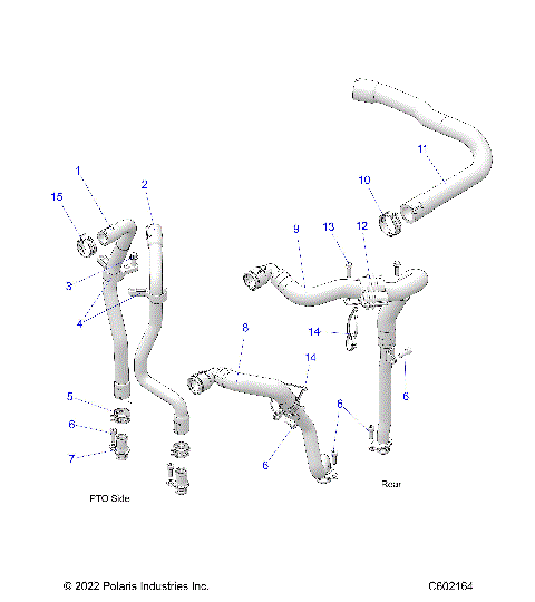 ENGINE, OIL COOLING HOSES - S23FJE9FS/9FE ALL OPTIONS (C602164)
