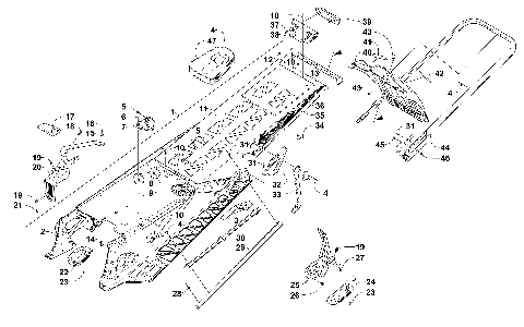 TUNNEL, REAR BUMPER, AND SNOWFLAP ASSEMBLY [101461]