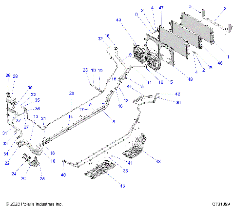 ENGINE, COOLING - R25X6W1RB9/BD/BM (C731099)