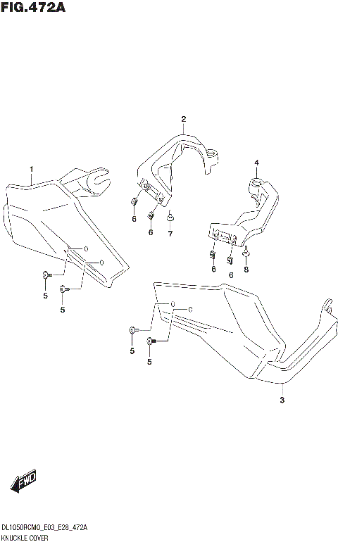 KNUCKLE COVER (DL1050RC)