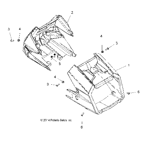 BODY, HEADLIGHT POD - A15SYE95AX/L95AP (49ATVHEADLIGHT15TRNG1)