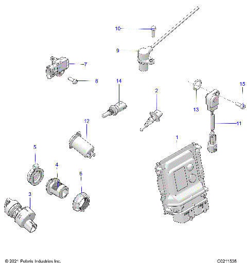ELECTRICAL, SWITCHES, SENSORS, ECU and CONTROL MODULES - A26SXZ85A9/AN/AZ (C0211538)