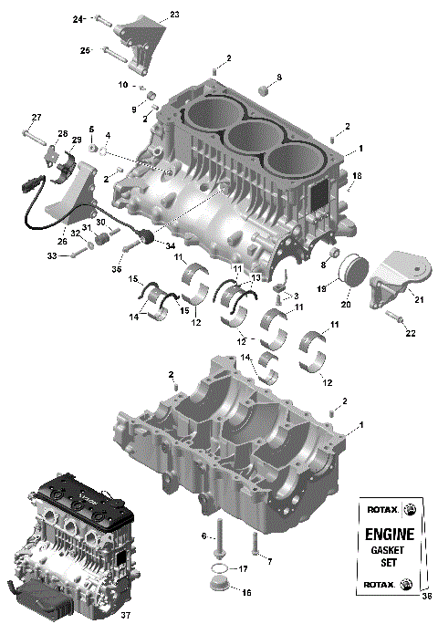 01- ROTAX - Crankcase