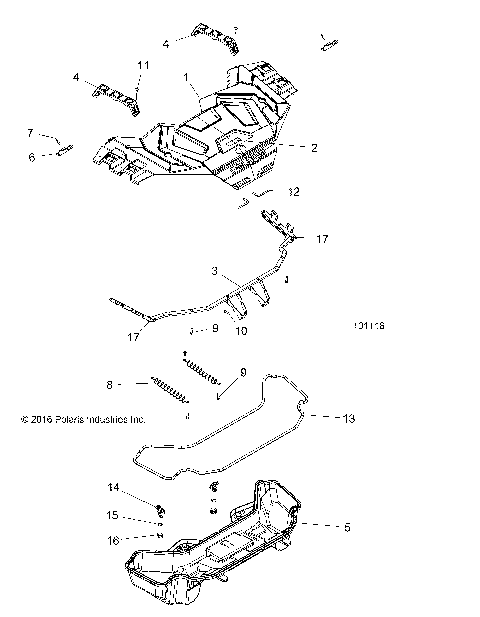 BODY, FRONT RACK - A17SXA85A1/A7/SXE85AB/AM/AS/A9 (101116)