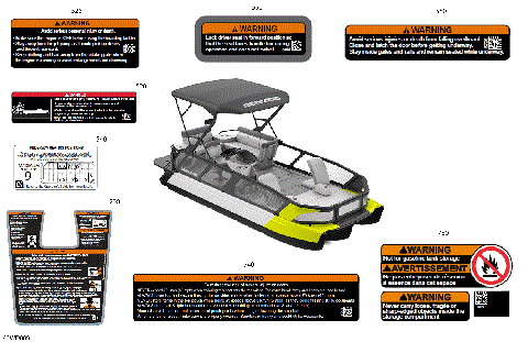 03- DECALS - Warning Decals - 21ft - Latin America
