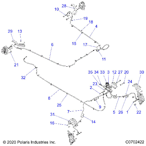 BRAKES, BRAKE LINES AND MASTER CYLINDER - Z21NAE92AG/BG/AX/BX (C0702422)